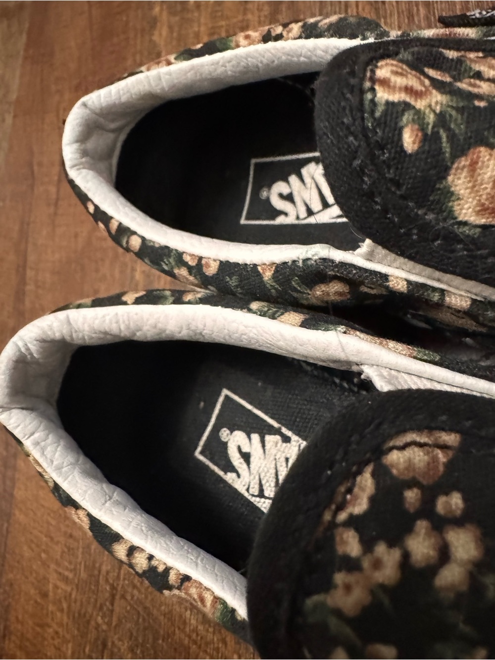 Vans Floral Slip Ons Kids 12.5 Cute Skater Sneakers Shoes - Picture 8 of 9